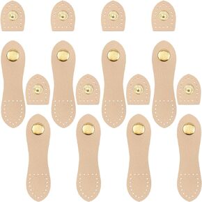 Joez Wonderful 8 Sets Leather Snap Buckles Snap Button Closure, Sew On Leather Purse Closure Fasteners for Leather Purse Wallet Bags Cell Phone Case Jacket Notebook Purse Making Supplies DIY Craft