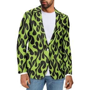 Psaytomey Men's Sport Coats & Blazers 1-Button Notched Lapel Casual Blazer Plus Size Suit Jacket Business Jacket with Pocket