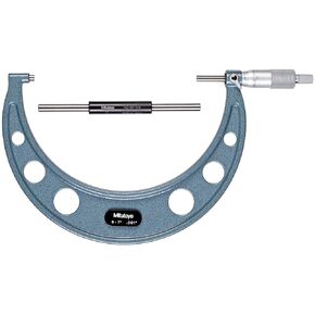 Mitutoyo 103-183 Outside Micrometer, Baked-enamel Finish, Ratchet Stop, 6-7" Range, 0.001" Graduation, +/-0.0002" Accuracy