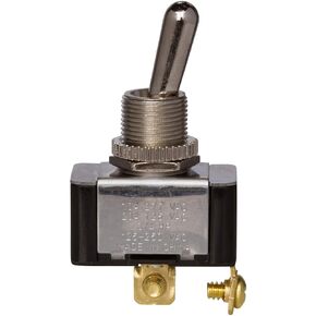 Morris Products Momentary Contact Toggle Switch – Heavy Duty, SPST Screw Terminals –On-(Off) 2 Screw Terminals - 100,000 Mechanical Life Cycles – CURus Listed – 1.13" x .57" x .61"