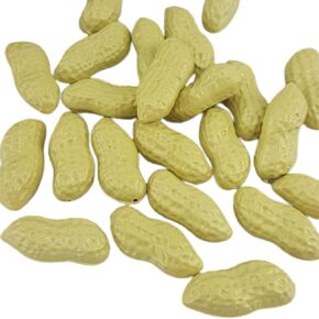 Chaungfu 30pcs Fake Peanut Simulation Peanuts Artificial Peanuts Simulation Lifelike Peanut Fake Vegetables Food for Home Khaki