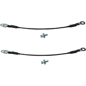 TRQ Tailgate Cables Pair Set Compatible with 07-13 Chevy Silverado GMC Sierra Hummer H3T