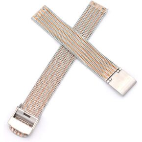 14mm Screwing Stainless Steel Watch Strap Replacement for Skagen Fits Selected Models Listed Below 355SMM1 355SSGS 355SSRS 355SSS1