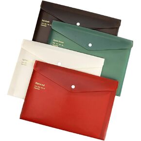 Wiekyze Project Envelope A4 Size Set of 12Pcs, String-Tie Closure, Project Pockets File Organizer Envelopes Expandable Gusset Set for Office School, Assorted Colors in Kuwait