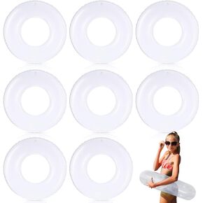 Gemscream 8 Pcs Inflatable Pool Floats Bulk, 36'' Inner Tube, Blue in Saudi Arabia