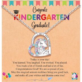 UPROMI Graduation Gifts/First Day of School Gifts for Girls, Unicorn Necklace for Girls