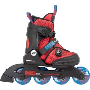 K2 Raider Boa Red Boys Adjustable Inline Skates