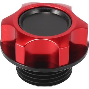 X AUTOHAUX Black Aluminum Alloy Gas Engine Oil Filler Cap Plug Cover for Toyota Camry Highlander Crown Corolla Reiz