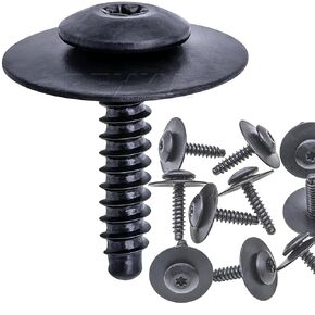 Rexka Fender Liner Splash Shield Bolt Screw 11548270 Compatible with GM Chevrolet Camaro Colorado Cruze Equinox Impala Malibu Traverse Cadillac ATS CT6 CTS XT5 XTS (Pack of 10)