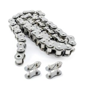 PGN #60 Stainless Steel Roller Chain - 10 Feet + 2 Free Connecting Links - #60SS - Stainless Steel Chain - 159 Links