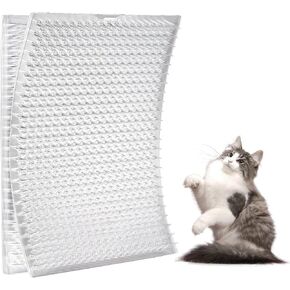 Zipcase 8 Pack Scat Mat for Cats - 13 x 16 Inch Updated Dual Length Cat Deterrent Mat with Narrower & Denser Spikes, More Effective for Indoor & Outdoor Humane Cat Repellent Fence