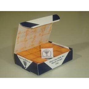 Sterling Gaming Silver Cup Orange Pool Cue Chalk - 12 Pc Set