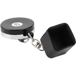 Alomejor Billiards Pool Cue Chalk Holder Retractable Drawing Belt Clip Snooker Practical Tool