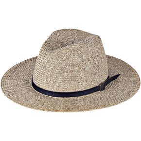 HONCO DIRECT Womens Mens Wide Brim Straw Panama Hat Fedora Summer Beach Sun Hat Straw Hat for Women Stitching Color Straw Hat