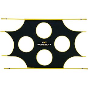PodiuMax Soccer Goal Target Net with 10 Scoring Zones, Compatible with All 12' x 6' Soccer Goals