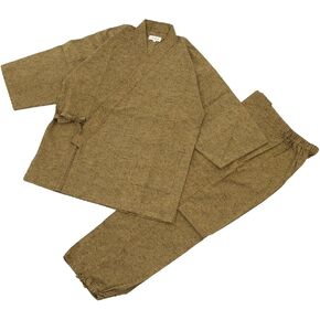 Edoten Men's Made in Japan Kimono Tumugi Samue