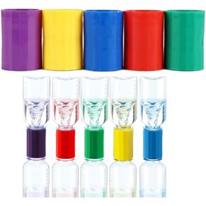 تورنادو في زجاجة، 12 قطعة من البلاستيك أنبوب تورنادو موصل زجاجة أنبوب الإعصار موصل دوامة للاختبار والتجربة العلمية، 5 ألوان in Kuwait