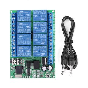 DTMF Relay Board 8 Channel DC 12V 8CH DTMF Relay Phone Voice Decoder Remote Controller Switch Module Decoder Relay
