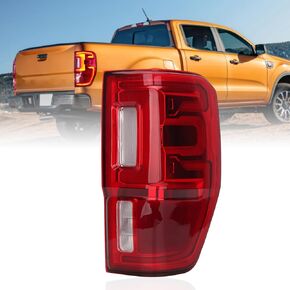 Tail Lights Compatible With 2019-2022 Ford Ranger Halogen Lights W/O Bliss Left Driver Passenger Side Rear Brake Lamp KB3Z-13405-F