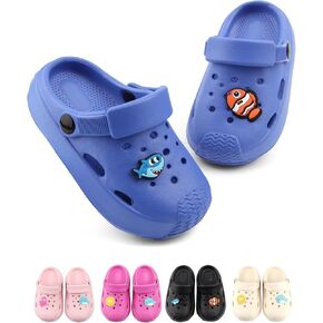 Onngaku الأطفال الصغار قباقيب طفل الفتيات الفتيان الصنادل لطيف حديقة قباقيب أحذية ماء الانزلاق على الشاطئ بركة الشرائح النعال in Kuwait