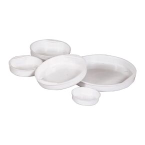 Aviditi Plastic End Caps for Mailing Tubes, 2-1/2 Inch Diameter, White (100 Pack)
