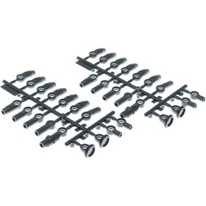 RER Redcat RER12617 Plastic Rod End Set, Black