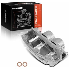 A-Premium Disc Brake Caliper Assembly with Bracket Compatible with Select Ford Models - For F-150 1996-2003, F-150 Heritage 2004 - Front Left Driver Side
