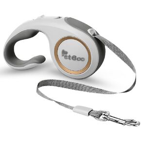 PetBoo Retractable Dog Leash with Anti-Slip Handle, 360° Tangle-Free Leash, Reflective Dog Leash,16 ft Heavy Duty Dog Leash for Small, Medium, Large Dog, One-Handed Lock, Pause, Block (Pink)