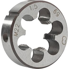 Aceteel M22 x 1.5 Metric Round Die, Machine Thread Die M22 X 1.5mm Right Hand
