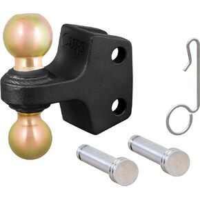 CURT 45934 HD Dual Ball Attachment for Weight Distribution Shank, 2 and 2-5/16-Inch, Up to 20,000 lbs