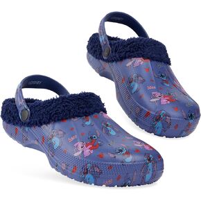 Disney Stitch Clogs for Women Teenagers, Fleece Lined - Stitch Gifts