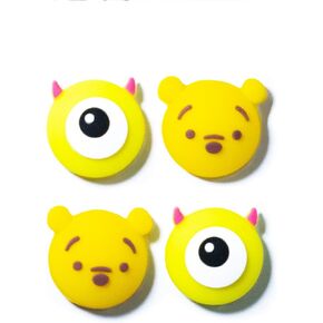 MmeetYue Switch Thumb Grip Caps for Nintendo Switch/OLED/Lite,Kawaii Silicone Switch joycon Thumb Grips,Switch Joystick Caps for Switch Accessories,4PCS(Magic Stars)