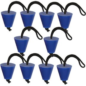ICObuty Kayak Scupper Plug Kit Bung 10 قطع المقابس السيليكون العالمية التجديف استنزاف ثقوب سدادة Bung مع الحبل