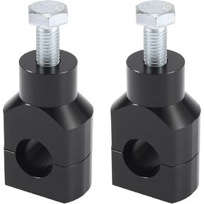 Motoforti 1 Pair Motorcycle Handlebar Handle Mounting Riser Clamp Mount Fit for 7/8" 22 mm Black in Saudi Arabia