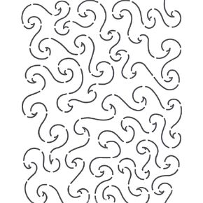 Quilting Creations Waves Background Quilt Stencil