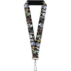 Star Wars Lanyard, Star Wars Classic Character Poses Black, Elastic
