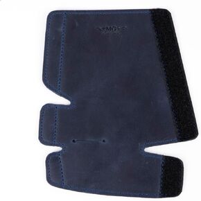 حامل قطعة الفم للقرن الفرنسي المصنوع من الجلد الطبيعي من MG مصنوع من الجلد الطبيعي لقطعتين من الفم وحقيبة حماية لقطعة الفم (مزدوج، أسود) in Kuwait