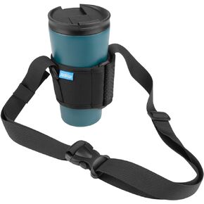 Xxerciz Tumbler Carrier Holder Water Bottle Carrier with Shoulder Strap, Fit for Stanley, Simple Modern, Yeti, Hydro Flask Tumbler Drink Carrier with Carrying Handle Water Bottle Holder for Walking