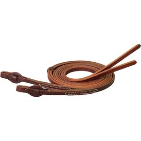 Weaver Leather Working Tack Extra Heavy Harness Leather Quick Change Reins, Golden Chestnut