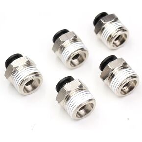 3/8 Push to Connect Fittings CEKER 1/4" Tube Od to 3/8" NPT Male Thread Straight Pneumatic Fitting Push in Fittings Quick Connect Air Fitting 2Pack