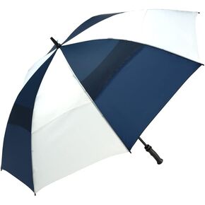 ShedRain Windjammer Vented Auto Open Golf Umbrella, Navy/White