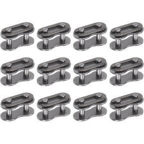 uxcell 16Pcs Chain Master Connector Link Roller, 3/8" Pitch Carbon Steel, Standard Connecting Split Links for 06B Chain