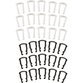 Fuel Line Retaining Clip, Fuel Line Retaining Clip Assortment Kit, Fuel Line Retainer Clip Assortment, Fuel Line Hose Pipe Retainer Retaining Clips for 15 Pieces of 3/8" and 15 Pieces of 5/16"