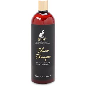 Chris Christensen Top Cat Shine Shampoo for Cats, Groom Like a Professional, Restores Dry & Brittle Coat, Creates a Gorgeous Shine, Made in USA, 16 oz in Saudi Arabia