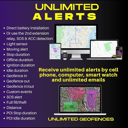 جهاز تعقب GPS مثبت على البطارية Logixtar LX200MB، تغطية عالمية 4G LTE Cat M1/NB1 GPS في الوقت الحقيقي، فقط 11.99 دولارًا شهريًا أو 9.99 دولارًا يتم دفعه سنويًا، احصل على تنبيهات، تطبيق iOS وAndroid مجاني. in Kuwait