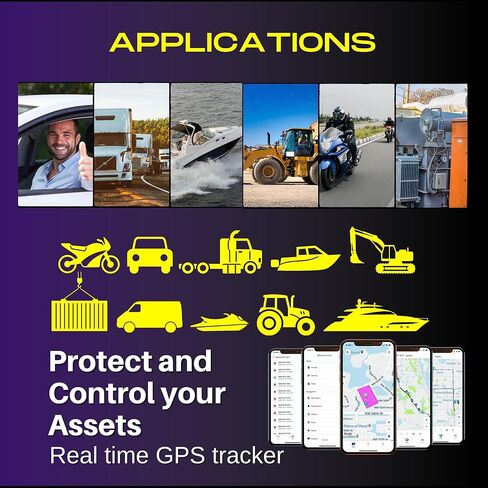جهاز تعقب GPS مثبت على البطارية Logixtar LX200MB، تغطية عالمية 4G LTE Cat M1/NB1 GPS في الوقت الحقيقي، فقط 11.99 دولارًا شهريًا أو 9.99 دولارًا يتم دفعه سنويًا، احصل على تنبيهات، تطبيق iOS وAndroid مجاني. in Kuwait
