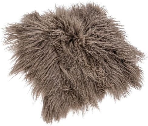 Bloomingville Mongolian Lamb Fur Seat Cover, Charcoal in Saudi Arabia