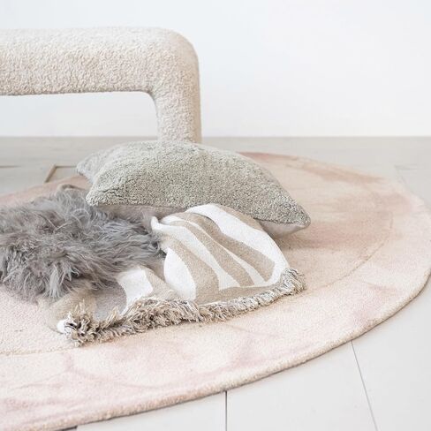 Bloomingville Mongolian Lamb Fur Seat Cover, Charcoal in Saudi Arabia