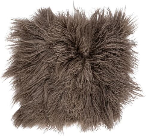 Bloomingville Mongolian Lamb Fur Seat Cover, Charcoal in Saudi Arabia