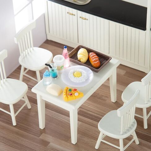 152Pcs Miniature Bakery Cake Stand Display Cabinet with Food Set Mini Counter Toy Supermarket Shelf Dessert for 1:12 Doll House Store Scene Decoration Gift Bread Shop Model Playhouse Tray Pastry in Kuwait